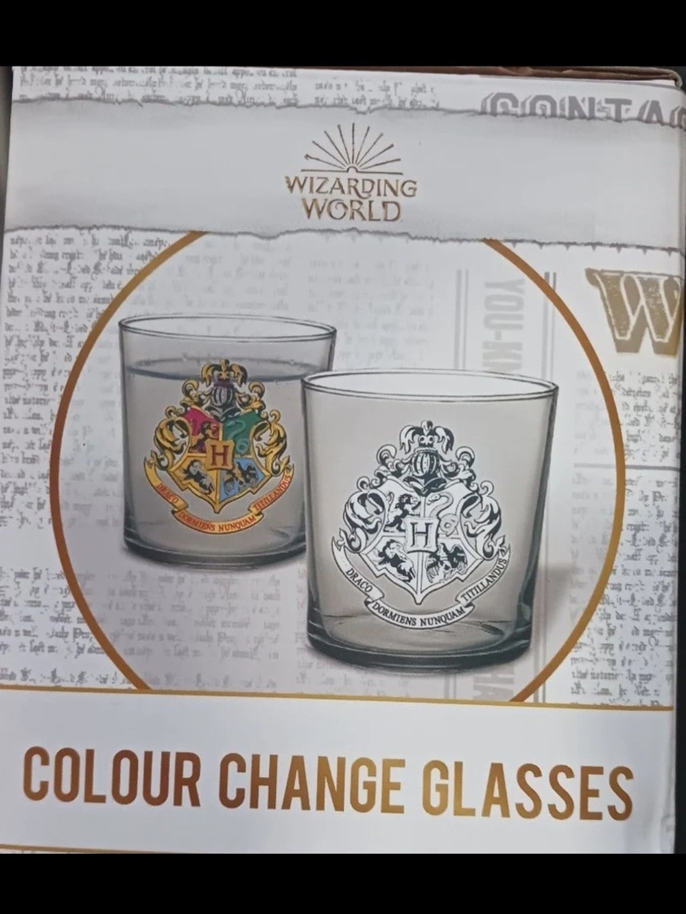 Wizarding World Colour Change Glasses - Hogwarts Crest